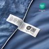image:imageCozy Bliss Cooling Comforter Seersucker Plaid Queen Size QMax 045 Lightweight Cooling Blanket Breathable Silk Smooth Summer Bedding Quilt for Hot Sleepers Night Sweats Dark GrayNavy Blue
