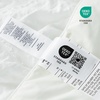 image:imageCozy Bliss Cooling Comforter Seersucker Plaid Queen Size QMax 045 Lightweight Cooling Blanket Breathable Silk Smooth Summer Bedding Quilt for Hot Sleepers Night Sweats Dark GrayWhite