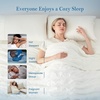 image:imageCozy Bliss Cooling Comforter Seersucker Plaid Queen Size QMax 045 Lightweight Cooling Blanket Breathable Silk Smooth Summer Bedding Quilt for Hot Sleepers Night Sweats Dark GrayWhite