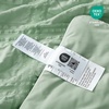 image:imageCozy Bliss Cooling Comforter Seersucker Plaid Queen Size QMax 045 Lightweight Cooling Blanket Breathable Silk Smooth Summer Bedding Quilt for Hot Sleepers Night Sweats Dark GraySage Green