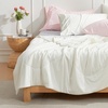 image:imageCozy Bliss Cooling Comforter Twin Size Cooling Blankets for Hot Sleepers and Night Sweats Blue Summer Comforter for Twin Size Bed Breathable Soft Lightweight Silk SmoothCream