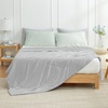 image:imageCozy Bliss Cooling Comforter Twin Size Cooling Blankets for Hot Sleepers and Night Sweats Blue Summer Comforter for Twin Size Bed Breathable Soft Lightweight Silk SmoothGray