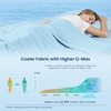 image:imageCozy Bliss Cooling Comforter Twin Size Cooling Blankets for Hot Sleepers and Night Sweats Blue Summer Comforter for Twin Size Bed Breathable Soft Lightweight Silk SmoothSky Blue