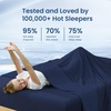 image:imageCozy Bliss Cooling Comforter Twin Size Cooling Blankets for Hot Sleepers and Night Sweats Blue Summer Comforter for Twin Size Bed Breathable Soft Lightweight Silk SmoothDark Blue