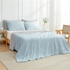 image:imageCozy Bliss Cooling Comforter Twin Size Cooling Blankets for Hot Sleepers and Night Sweats Blue Summer Comforter for Twin Size Bed Breathable Soft Lightweight Silk SmoothGrayBlue