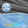 image:imageCozy Bliss Cooling Comforter Twin Size Cooling Blankets for Hot Sleepers and Night Sweats Blue Summer Comforter for Twin Size Bed Breathable Soft Lightweight Silk SmoothCharcoal Gray