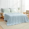 image:imageCozy Bliss Cooling Comforter Twin Size Cooling Blankets for Hot Sleepers and Night Sweats Blue Summer Comforter for Twin Size Bed Breathable Soft Lightweight Silk SmoothBlue