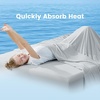 image:imageCozy Bliss Cooling Comforter Twin Size Cooling Blankets for Hot Sleepers and Night Sweats Blue Summer Comforter for Twin Size Bed Breathable Soft Lightweight Silk SmoothGray