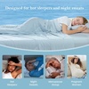 image:imageCozy Bliss Cooling Comforter Twin Size Cooling Blankets for Hot Sleepers and Night Sweats Blue Summer Comforter for Twin Size Bed Breathable Soft Lightweight Silk SmoothBlue