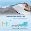image:imageCozy Bliss Cooling Comforter Twin Size Cooling Blankets for Hot Sleepers and Night Sweats Blue Summer Comforter for Twin Size Bed Breathable Soft Lightweight Silk SmoothDarkLight Gray