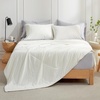 image:imageCozy Bliss Cooling Comforter Twin Size Cooling Blankets for Hot Sleepers and Night Sweats Blue Summer Comforter for Twin Size Bed Breathable Soft Lightweight Silk SmoothCream