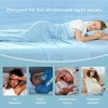 image:imageCozy Bliss Cooling Comforter Twin Size Cooling Blankets for Hot Sleepers and Night Sweats Blue Summer Comforter for Twin Size Bed Breathable Soft Lightweight Silk SmoothSky Blue