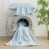 image:imageCozy Bliss Cooling Comforter Twin Size Cooling Blankets for Hot Sleepers and Night Sweats Blue Summer Comforter for Twin Size Bed Breathable Soft Lightweight Silk SmoothGrayBlue