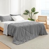 image:imageCozy Bliss Cooling Comforter Twin Size Cooling Blankets for Hot Sleepers and Night Sweats Blue Summer Comforter for Twin Size Bed Breathable Soft Lightweight Silk SmoothDarkLight Gray