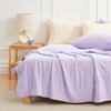image:imageCozy Bliss Cooling Comforter Twin Size Cooling Blankets for Hot Sleepers and Night Sweats Blue Summer Comforter for Twin Size Bed Breathable Soft Lightweight Silk SmoothPurple