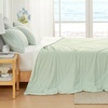 image:imageCozy Bliss Cooling Comforter Twin Size Cooling Blankets for Hot Sleepers and Night Sweats Blue Summer Comforter for Twin Size Bed Breathable Soft Lightweight Silk SmoothLight Mint GreenCream