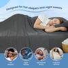 image:imageCozy Bliss Cooling Comforter Twin Size Cooling Blankets for Hot Sleepers and Night Sweats Blue Summer Comforter for Twin Size Bed Breathable Soft Lightweight Silk SmoothCharcoal Gray