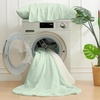 image:imageCozy Bliss Cooling Comforter Twin Size Cooling Blankets for Hot Sleepers and Night Sweats Blue Summer Comforter for Twin Size Bed Breathable Soft Lightweight Silk SmoothLight Mint GreenCream