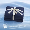 image:imageCozy Bliss Cooling Comforter Twin Size Cooling Blankets for Hot Sleepers and Night Sweats Blue Summer Comforter for Twin Size Bed Breathable Soft Lightweight Silk SmoothDark Blue