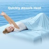 image:imageCozy Bliss Cooling Comforter Twin Size Cooling Blankets for Hot Sleepers and Night Sweats Blue Summer Comforter for Twin Size Bed Breathable Soft Lightweight Silk SmoothSky Blue