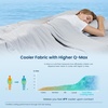 image:imageCozy Bliss Cooling Comforter Twin Size Cooling Blankets for Hot Sleepers and Night Sweats Blue Summer Comforter for Twin Size Bed Breathable Soft Lightweight Silk SmoothGray
