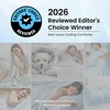 image:imageCozy Bliss Cooling Comforter Twin Size Cooling Blankets for Hot Sleepers and Night Sweats Blue Summer Comforter for Twin Size Bed Breathable Soft Lightweight Silk SmoothGray