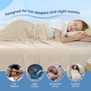 image:imageCozy Bliss Cooling Comforter Twin Size Cooling Blankets for Hot Sleepers and Night Sweats Blue Summer Comforter for Twin Size Bed Breathable Soft Lightweight Silk SmoothKhaki