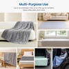 image:imageCozy Bliss Cooling DualSided Blanket for Hot Sleepers QMaxgt046 Lightweight Soft Breathable Bed Blanket Double Side Cooling Throw for Night Sweats Sage Green 50x70Charcoal Grey