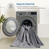 image:imageCozy Bliss Cooling DualSided Blanket for Hot Sleepers QMaxgt046 Lightweight Soft Breathable Bed Blanket Double Side Cooling Throw for Night Sweats Sage Green 50x70Charcoal Grey