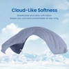 image:imageCozy Bliss Cooling DualSided Blanket for Hot Sleepers QMaxgt046 Lightweight Soft Breathable Bed Blanket Double Side Cooling Throw for Night Sweats Sage Green 50x70Denim Blue