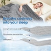 image:imageCozy Bliss Cooling DualSided Blanket for Hot Sleepers QMaxgt046 Lightweight Soft Breathable Bed Blanket Double Side Cooling Throw for Night Sweats Sage Green 50x70Charcoal Grey