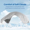 image:imageCozy Bliss Cooling DualSided Blanket for Hot Sleepers QMaxgt046 Lightweight Soft Breathable Bed Blanket Double Side Cooling Throw for Night Sweats Sage Green 50x70Denim Blue