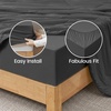 image:imageCozy Bliss Cooling Fitted Sheet Set Full BlueCharcoal Gray