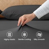 image:imageCozy Bliss Cooling Fitted Sheet Set Full BlueCharcoal Gray