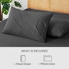 image:imageCozy Bliss Cooling Fitted Sheet Set Full BlueCharcoal Gray