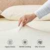 image:imageCozy Bliss Cooling Fitted Sheet Set Full BlueCream White