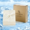 image:imageCozy Bliss Cooling Fitted Sheet Set Full BlueCream White