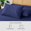 image:imageCozy Bliss Cooling Fitted Sheet Set Full BlueDark Blue