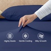 image:imageCozy Bliss Cooling Fitted Sheet Set Full BlueDark Blue