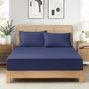 image:imageCozy Bliss Cooling Fitted Sheet Set Full BlueDark Blue