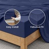image:imageCozy Bliss Cooling Fitted Sheet Set Full BlueDark Blue