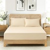 image:imageCozy Bliss Cooling Fitted Sheet Set Full BlueKhaki