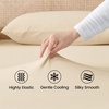 image:imageCozy Bliss Cooling Fitted Sheet Set Full BlueKhaki