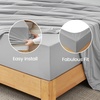 image:imageCozy Bliss Cooling Fitted Sheet Set Full BlueLight Grey