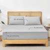 image:imageCozy Bliss Cooling Fitted Sheet Set Full BlueLight Grey