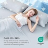 image:imageCozy Bliss Cooling Fitted Sheet Set Full BlueLight Grey
