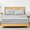 image:imageCozy Bliss Cooling Fitted Sheet Set Full BlueLight Grey