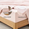 image:imageCozy Bliss Cooling Fitted Sheet Set Full BluePink