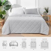 image:imageCozy Bliss Cooling Throw Blanket for Hot Sleepers 50x70 QMax 045 Cooling Comfort Cold Blankets for Night Sweats Sleeping UltraCool Lightweight Breathable Blanket for Couch Bed Glacial GreyCool Grey