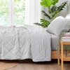 image:imageCozy Bliss Cooling Throw Blanket for Hot Sleepers 50x70 QMax 045 Cooling Comfort Cold Blankets for Night Sweats Sleeping UltraCool Lightweight Breathable Blanket for Couch Bed Glacial GreyCool Grey